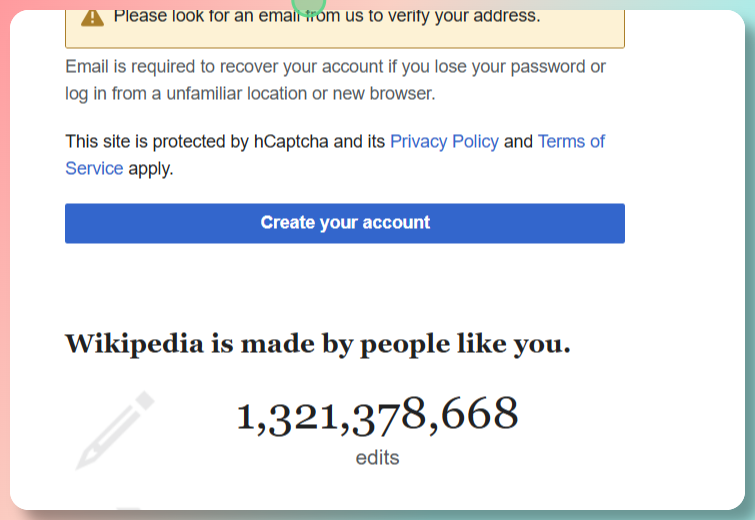 Clicking email input field